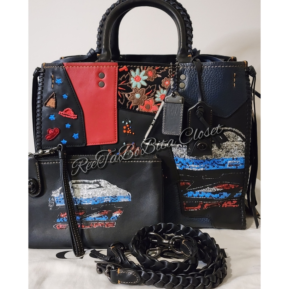 Coach 1941 Red Multi Rogue and Matching 1941 Wristlet